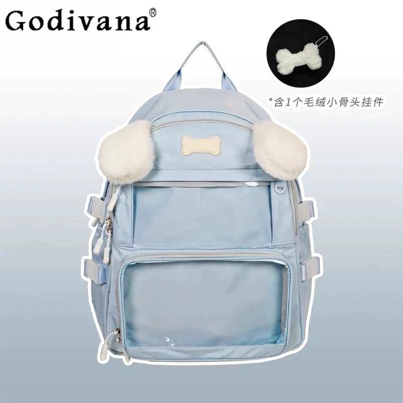 

Original Japanese Large Capacity Schoolbag Sweet Girl Cute Cartoon Backpack Computer Bag Student Daily Joker Bags Schoolbag