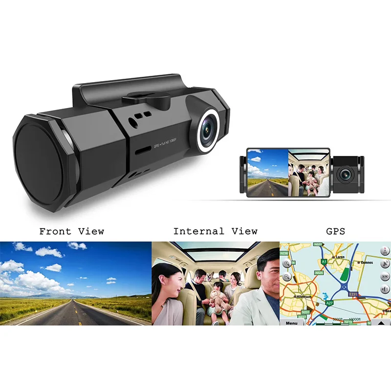 Camera Car Recorder Dash Back Front And Driving Truck For Hidden Idden Drive Video Surveillance Camara Record Rear Black Boxes