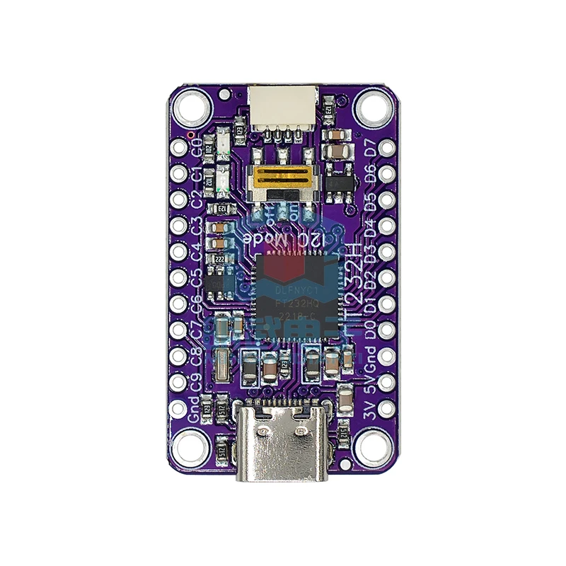 Módulo MCU FT232H multifunción de alta velocidad, USB a JTAG UART/FIFO SPI/I2C