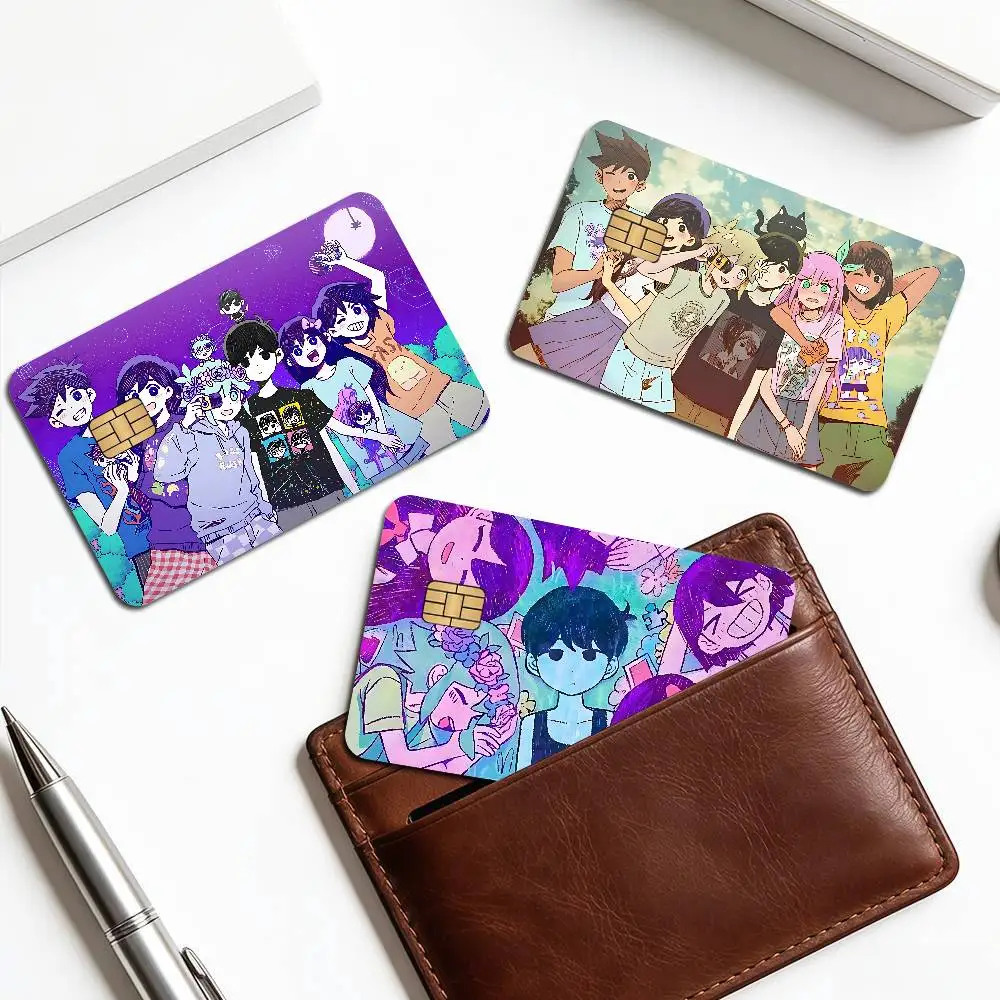 Game Omoris 2024 Anime Cartoon Skin Stickers Film Tape Case for Big Credit Debit Card Front Side