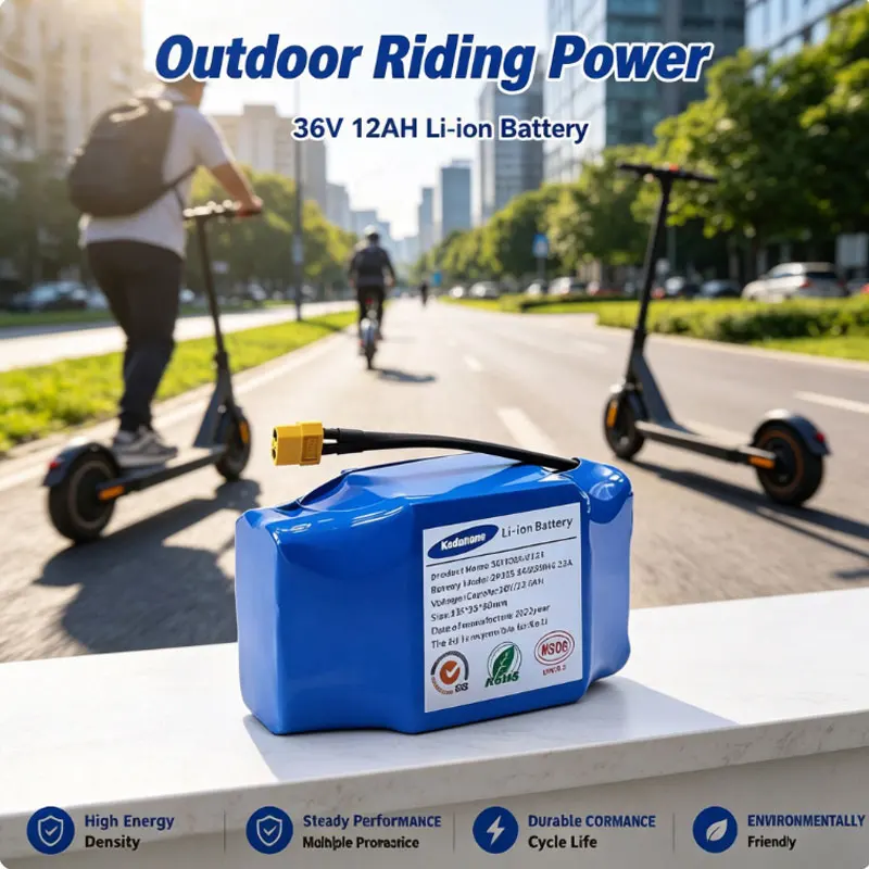 Batterie ricaricabili agli ioni di litio 36V originali da 12,0Ah 10s2p per monopattino elettrico autobilanciato, hoverboard e monociclo.