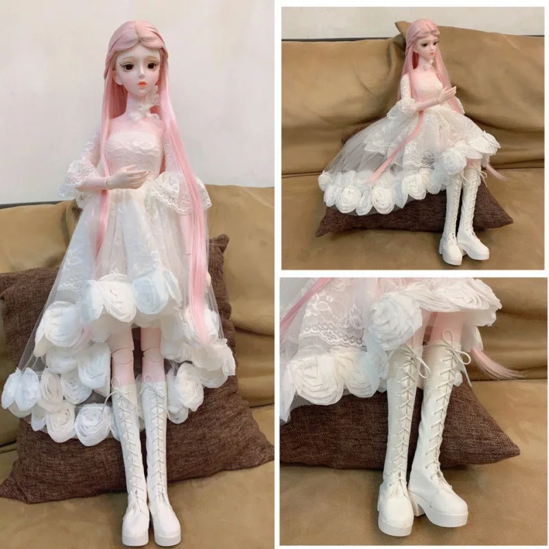 60cm Doll Replacement Clothes 1/3 BJD Doll Fashion Wedding Dress Suit Kids Girls Toy Gift Birthday or Christmas Gifts