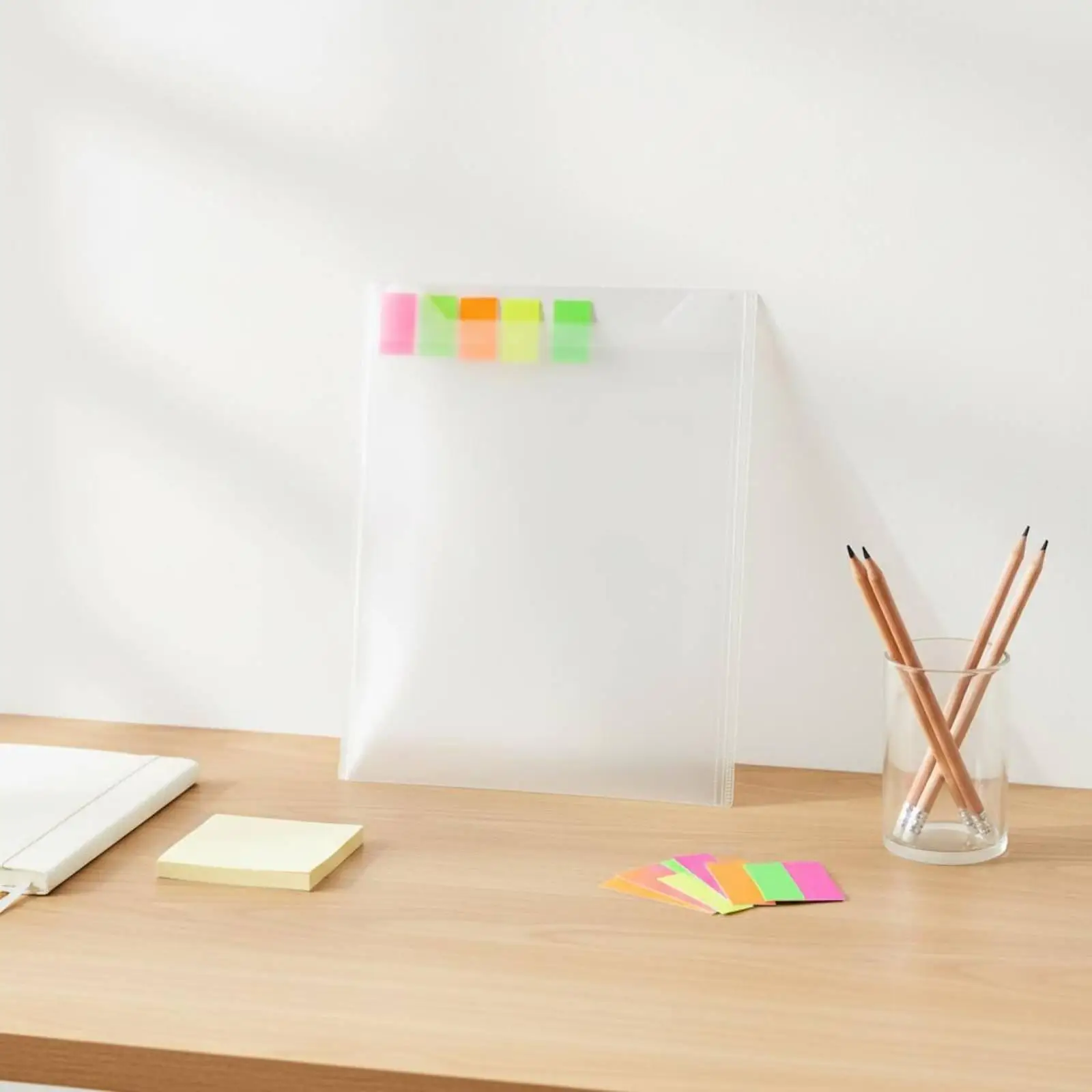 transparent-document-pouch-a4-size-plastic-folder-for-85x11-paper-with-fluorescent-bookmarks-for-home-desk