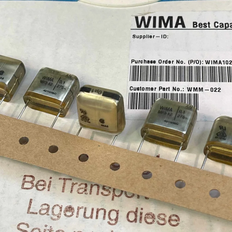 Germany WIMA MP3-X2 0.1UF 275VAC Ferroelectric audio coupling capacitor
