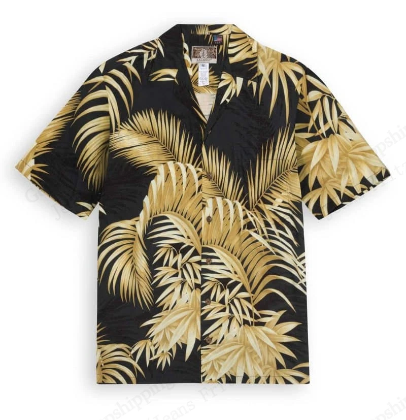 

Hawaiian Shirt Creative Leaf Bamboo Forest 3d Print Shirt Men Women Fashion Short Sleeve Casual Button Y2k Shirts Men Blouse New