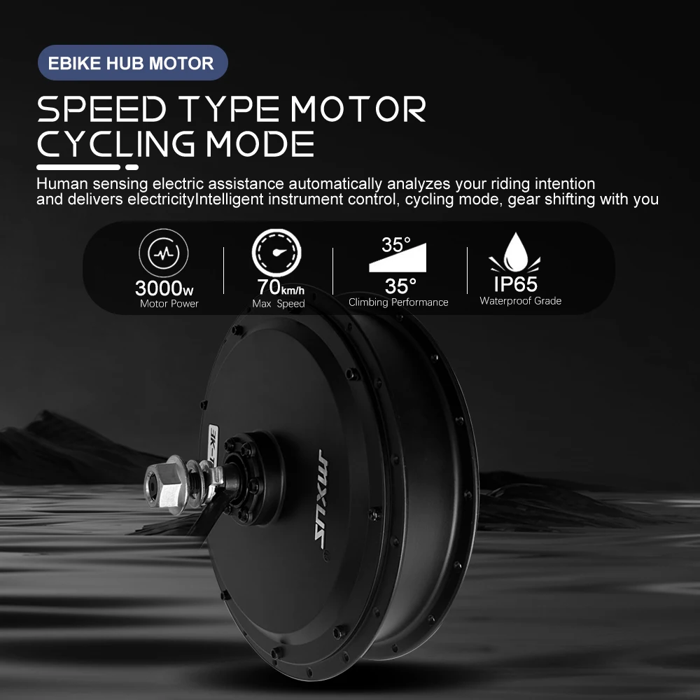 MXUS Brand 72V3000W Hub Motor XF3K Ebike Brushless Non-gear Hub Motor for Electric Bicycle Controller Kit