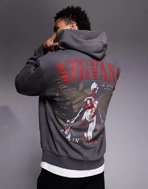 Nirvana hoodies Oversized Unisex New Model personality Clothes sweatshirt Sports Crew Neck for Men Women Breathable Couples soft