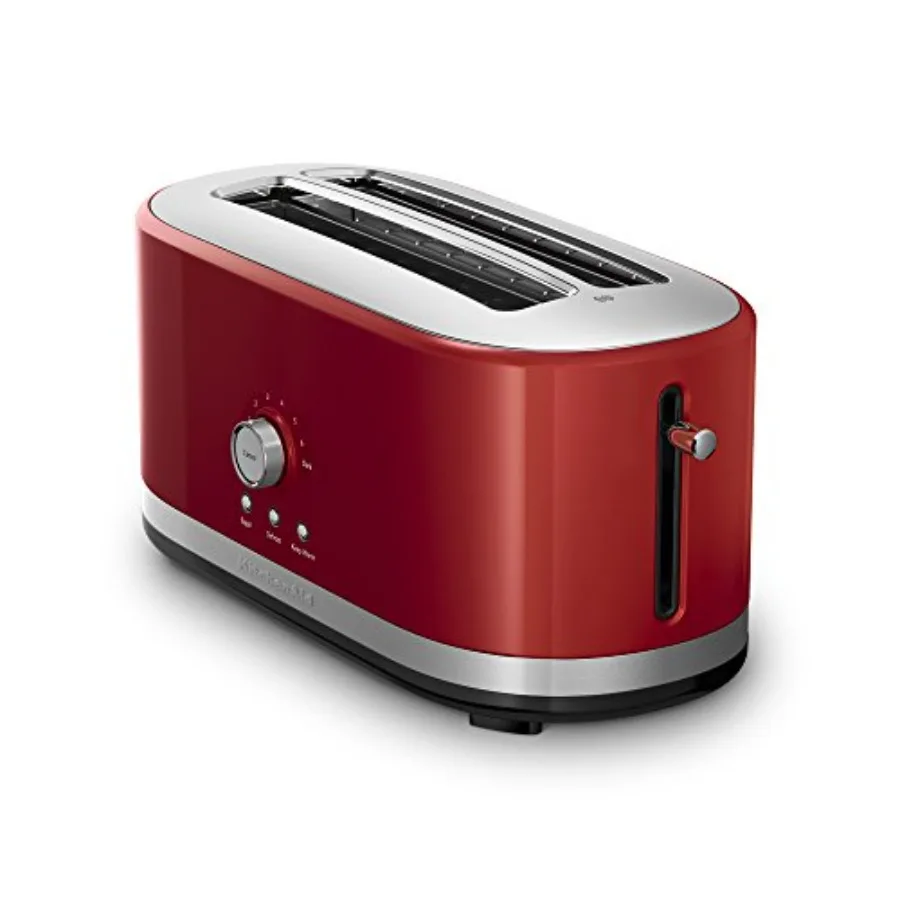 KMT4116ER 4 Slice Long Slot Toaster with High Lift Lever Empire Red