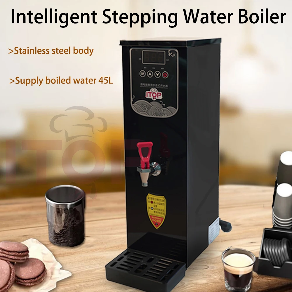 STLF JW الفولاذ المقاوم للصدأ الأسود التيتانيوم الذهب سعة كبيرة 220 فولت 50 هرتز عمودي 45L ذكي خطوة غلاية مياه