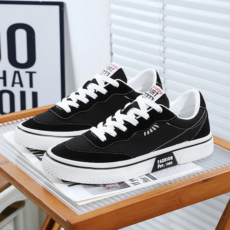 

2024 Дизайнерская мужская парусиновая обувь. Модная мужская повседневная вулканизированная обувь на плоской подошве. Уличные универсальные удобные лоферы на шнуровке для вождения.