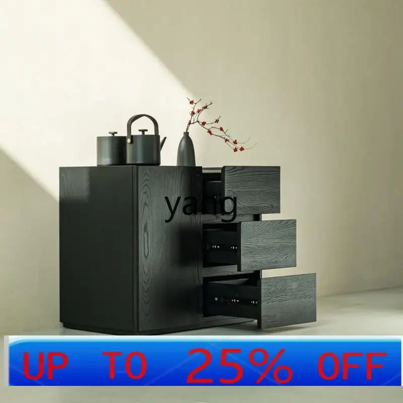 

lmM tea cabinet integrated side solid wood modern simple