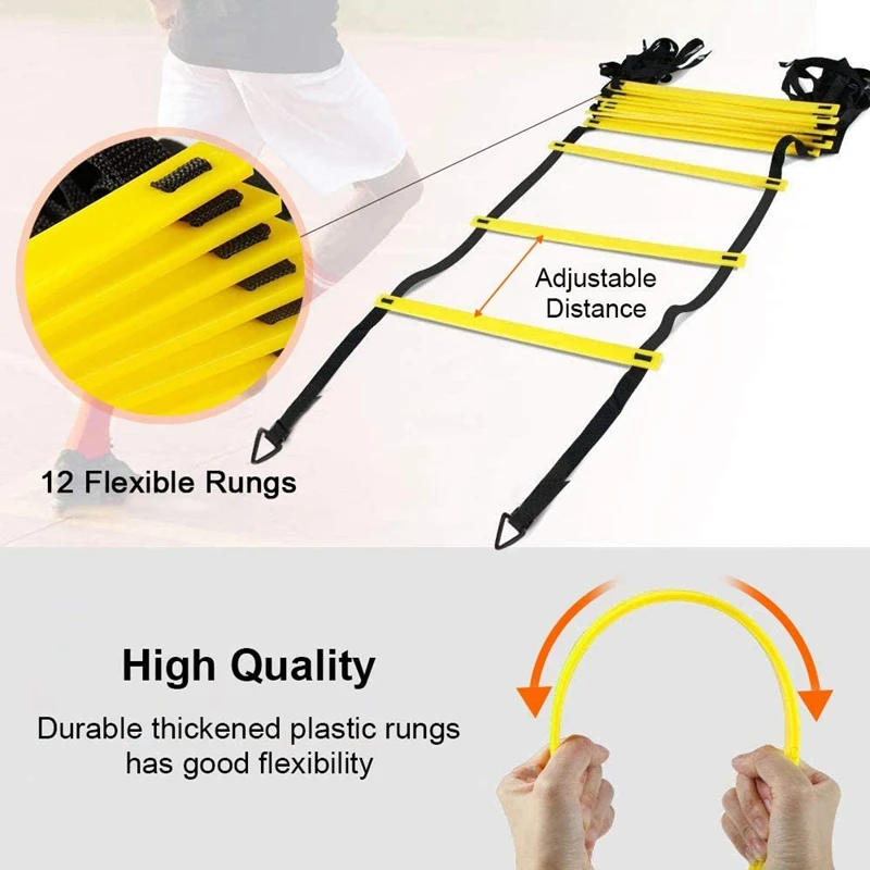 Sport Speed Agility Training Set Fußball Speed Training Agility Leiter Set für Fußball Basketball Rugby Track Field