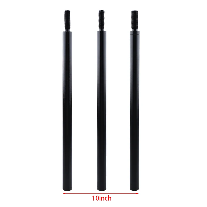 

Universal black aluminum shift knob Extension rod Extension rod gear manual shift 10 "inch M10X1.5 M10X1.25 M12X1.25