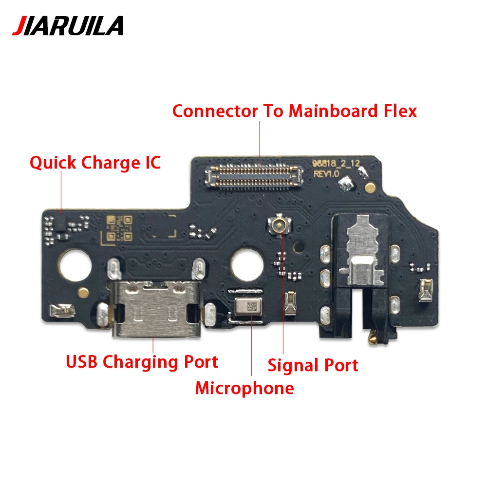 New USB Charging Port Board Flex Cable Connector Parts For Samsung A05 A05s A15 A25 A35 A55 5G Microphone Module