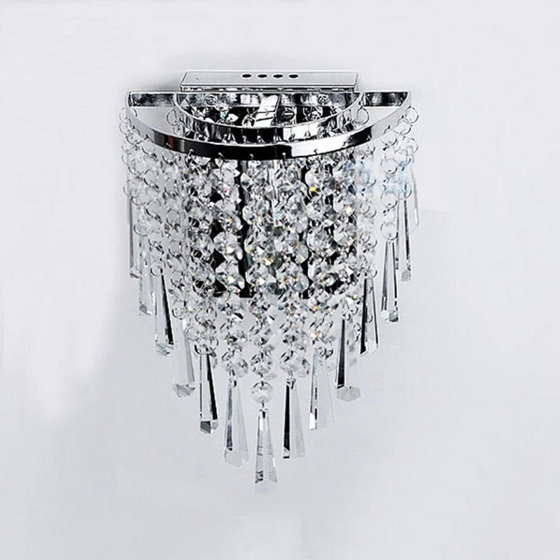 

Wall Lamp Modern Crystal Lighting Fixtures 220V E14 LED Gold Crystal Wall Decorative Lights Bedroom Bedside Lamps