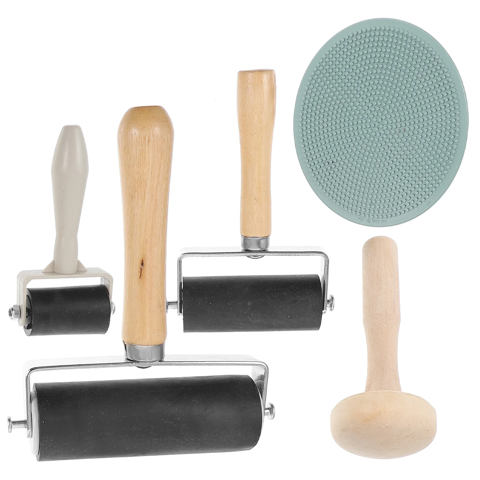 

1Set Printmaking Tool Kit Portable Roller for Ink Application on Carved Blocks Stamping Surfaces Scrapbooks Art Crafts