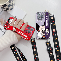 Love Minnie Case Wrist Strap Rope Motorola Moto G 5 Plus G 5G G9 G9 Play G9 Plus G9 Power For Lenovo K13 K12