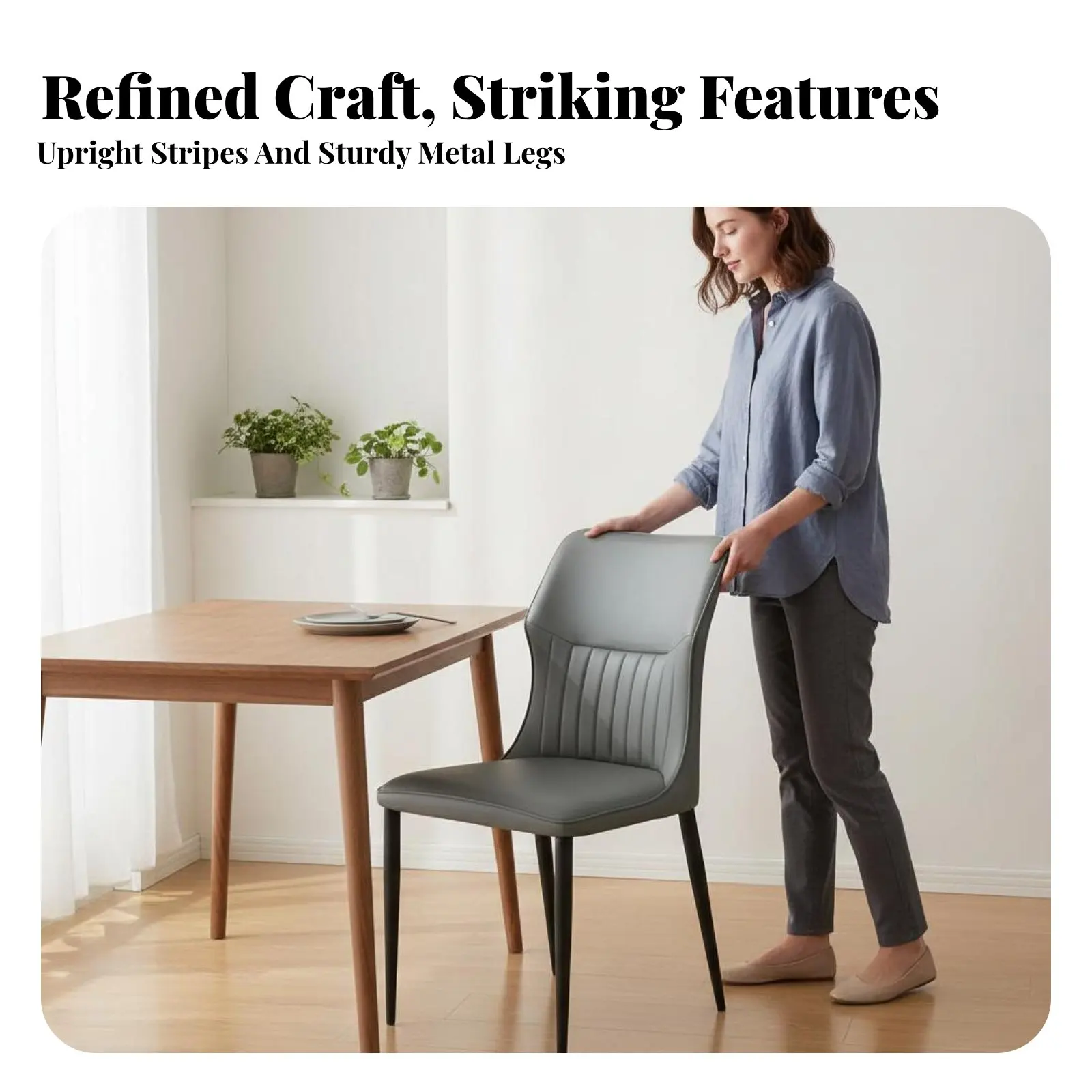 

Curved rear Upholstered Chair Italian design Curved rearrest Side Chair Padded Seat Soft Upholstery for Homeowners, Restaurant
