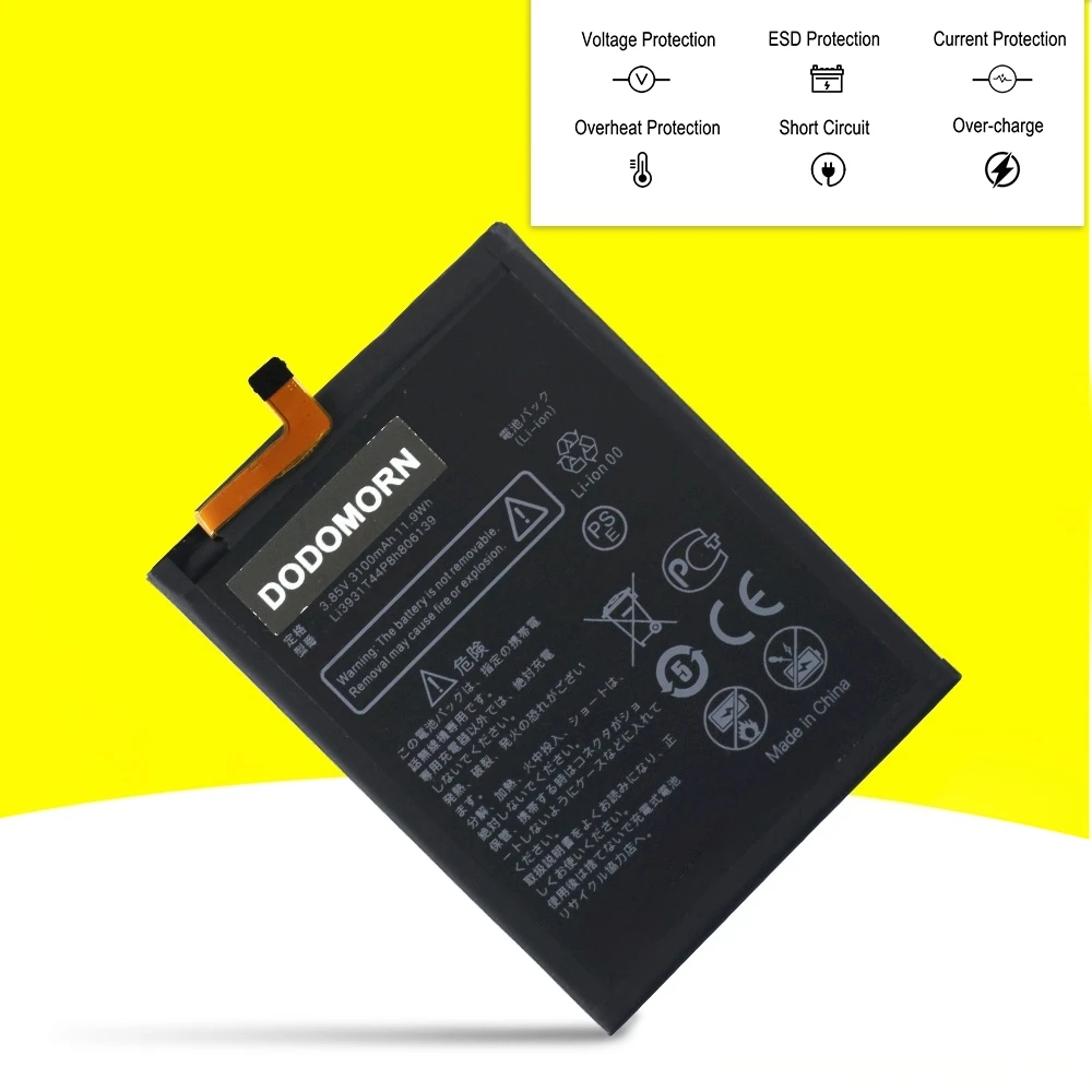 Li3931T44P8h806139 Phone Battery For ZTE Blade V9 Vita V0920 V9 V10 V10 Vita A7 A5 2020 A51 Li‑Polymer Internal Battery