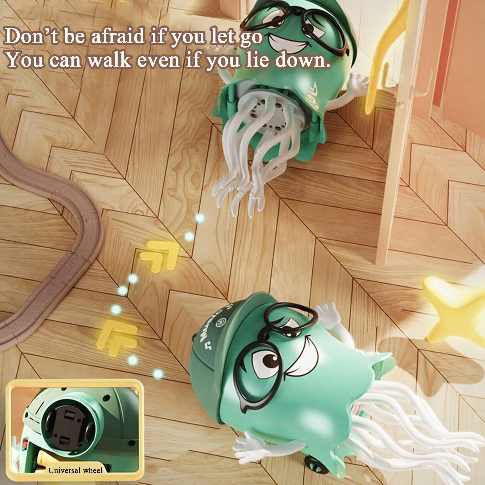 Dança polvo brinquedo interativo rastejando brinquedo com luzes música evitar obstáculos para crianças festa de aniversário favores brinquedo pré-escolar