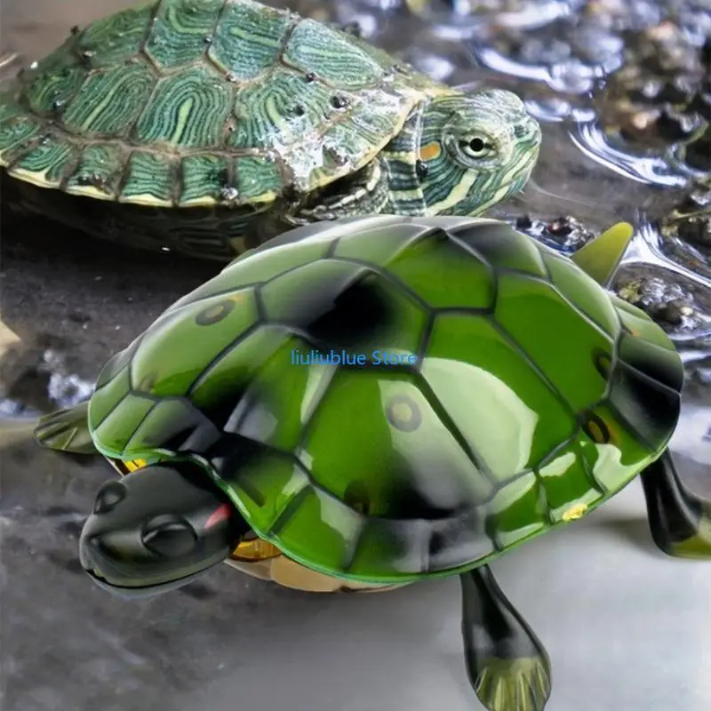

RC for Toddlers Remote Control Tortoise Toy with LED Eyes Intelligent Electric Rotating Kids Gift 62CF