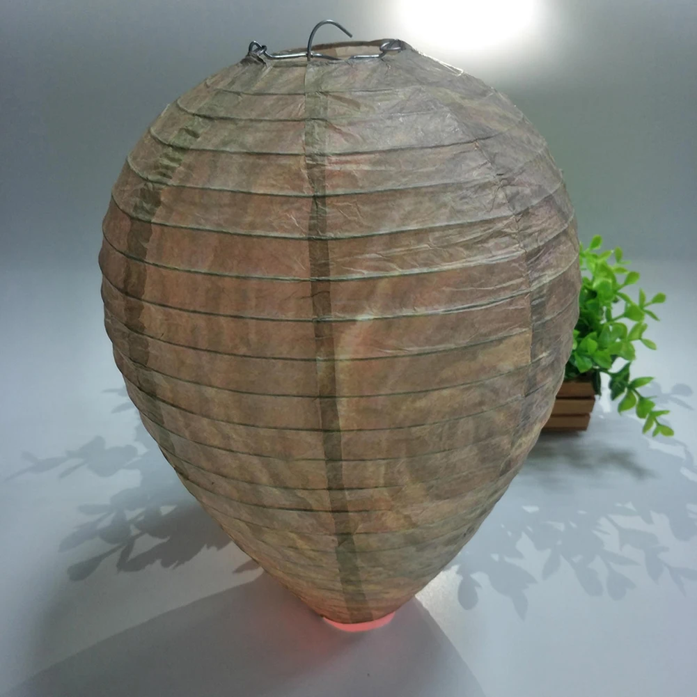 11x8.7 inch  Wasp Nest Decoy  Hanging Yellow Jacket Deterrent Party Wedding Decorative Fairy Lights