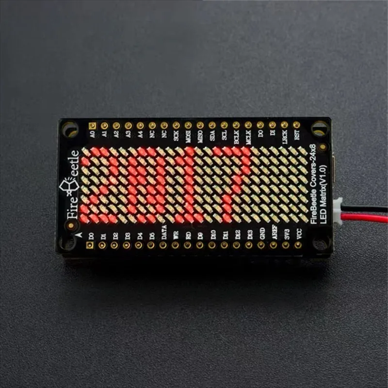 24×8 LED Dot Matrix Display Module Red Color LED Matrix Screen Electronic DIY Hardware Replacement Spare Parts