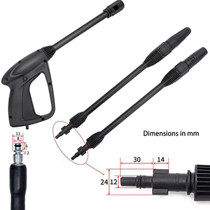 ●Replacement Pressure Washer Wand Nozzle, with Variable Wand and Turbo Wand, for Electric Pressure Washers