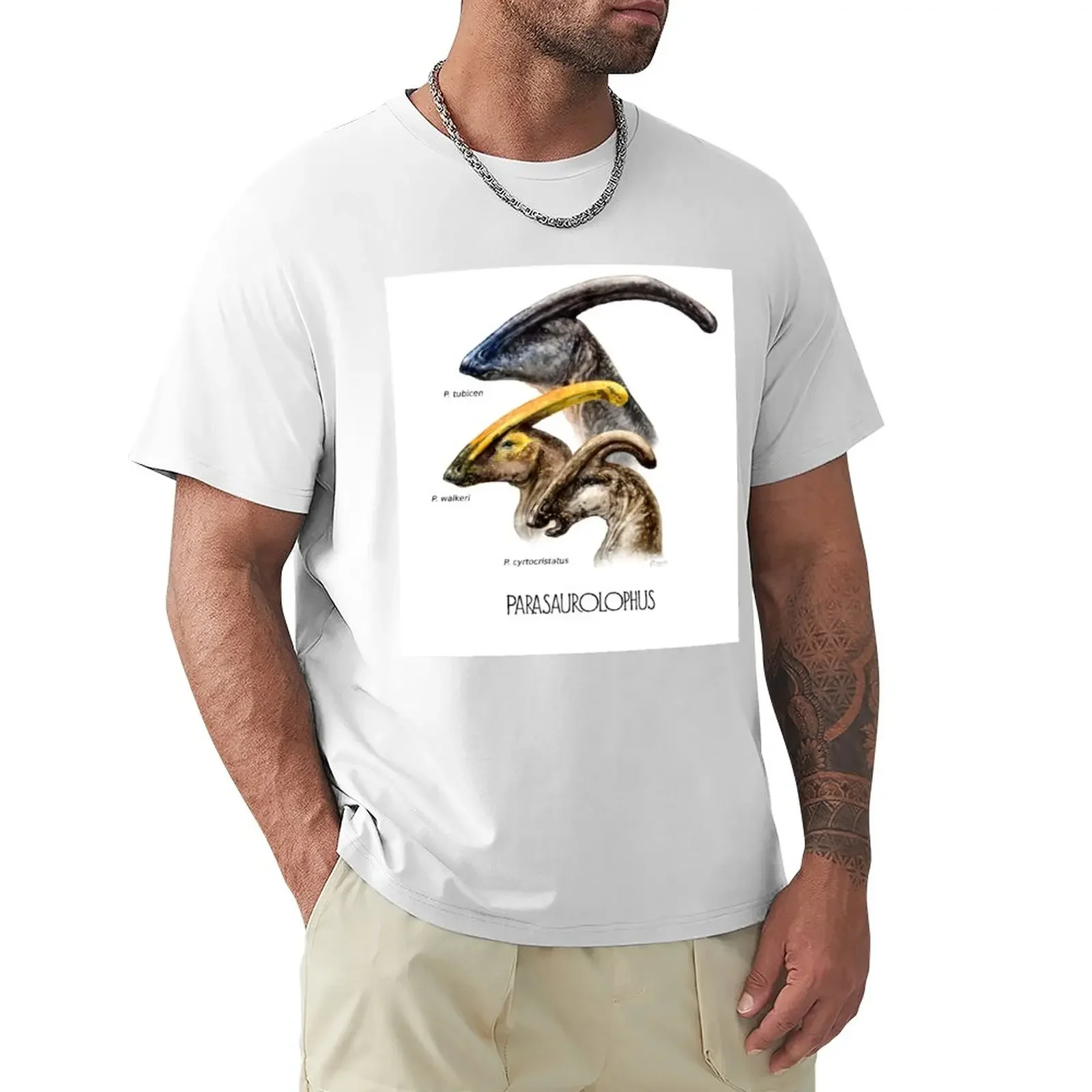 Dinosaurs: Parasaurolophus species T-Shirt Aesthetic clothing plus sizes oversized t shirt men