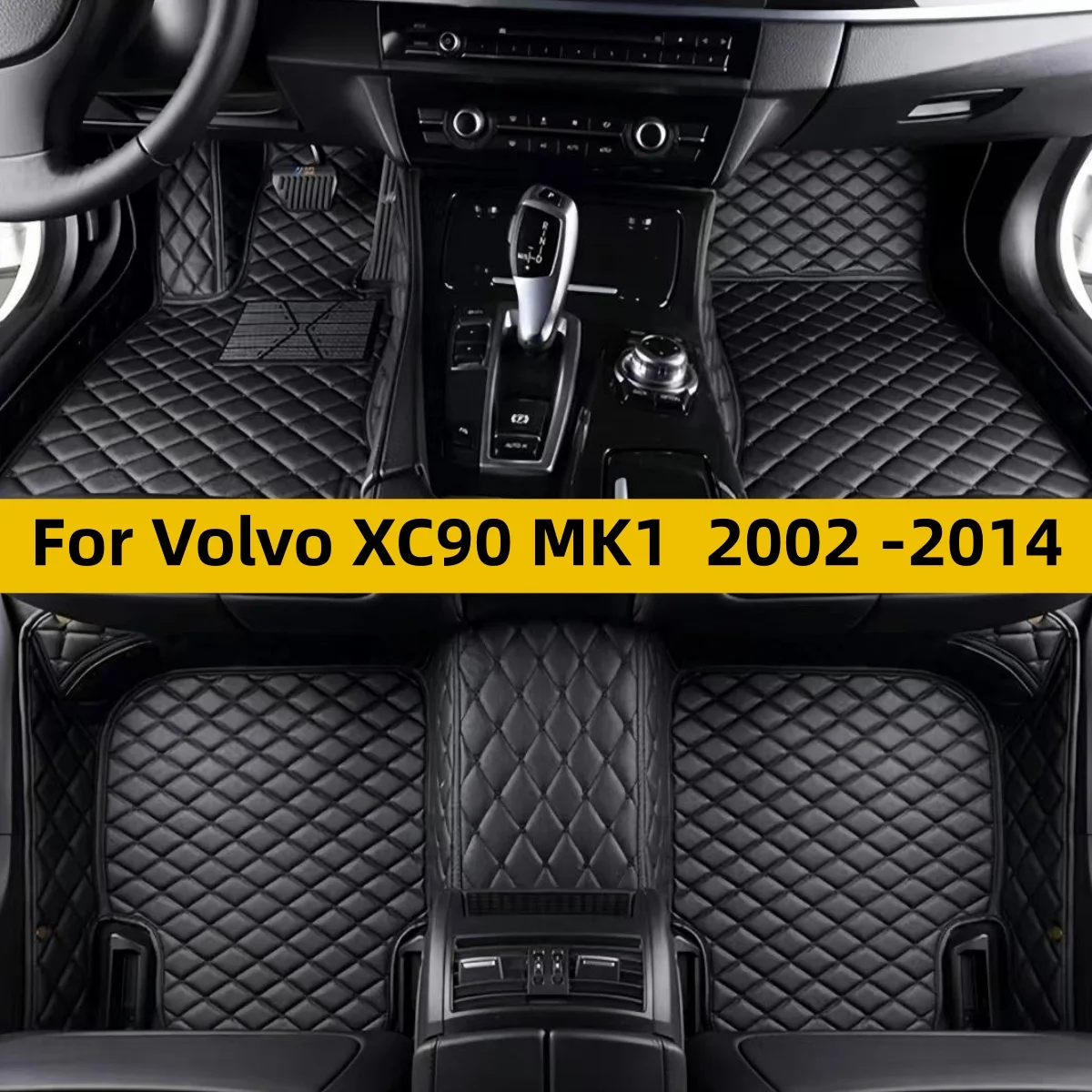 5 Seats Car Floor Mats Fits For Volvo XC90 MK1 2002 2003 2004 2005 2006 2007 2008 2009 2010 2011 2012 2013 2014 Auto Carpet Pads