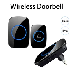 Security-protection Doorbell Intelligent Wireless doorbell for home 150M Remote smart Door Bell Chime Smart home