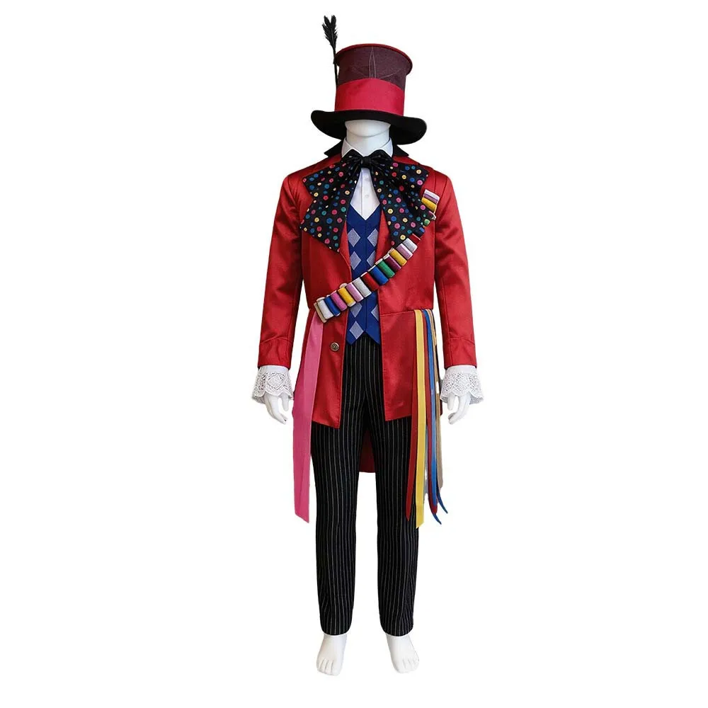 

Adult Men Halloween Roleplay Alice Mad Hatter Cosplay Costume