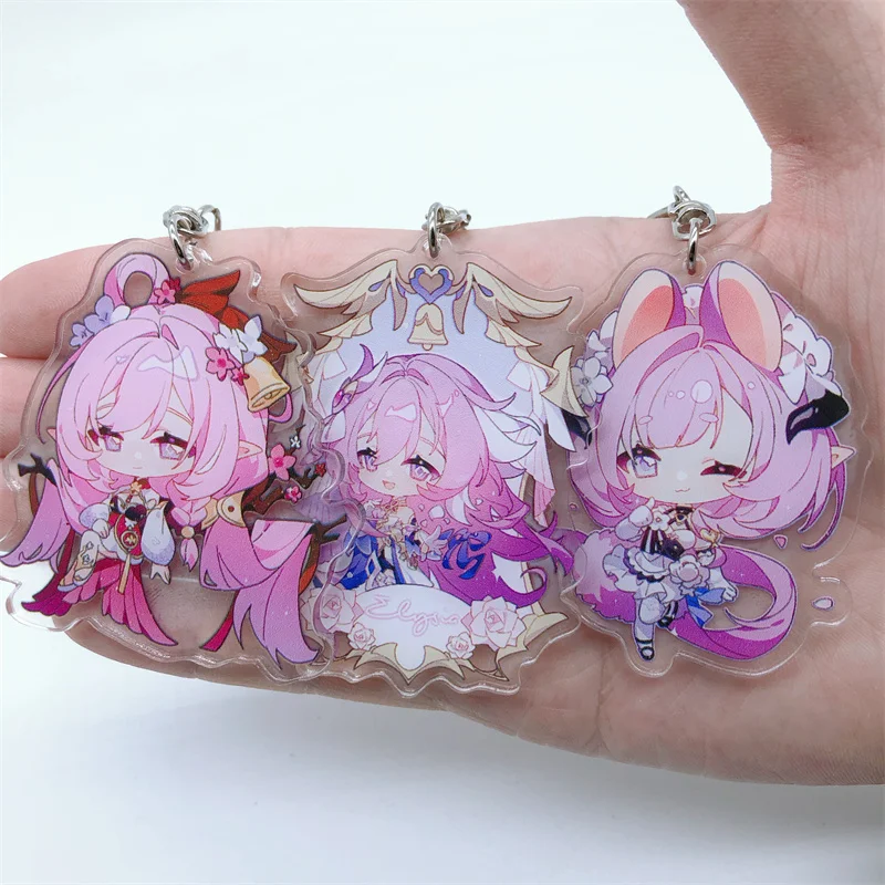 

Game Honkai Impact 3 Elysia Keychain Accessories Backpack Pendant Prop Badge Gift