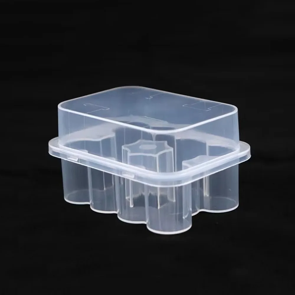 3/5/7/10 ML Insulin Vial Storage Case 10-Slot Plastic Clear Vial Box Dust-proof Wear-resistant Peptide Protector Box