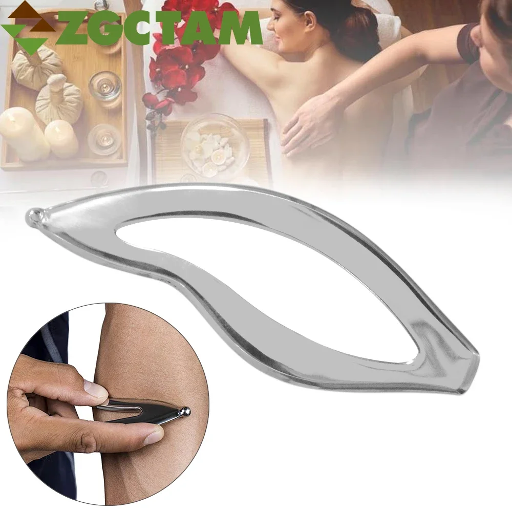 

1Pcs Stainless Steel Gua Sha Scraping Tool, IASTM Tools, Deep Tissue Relax Cellulite Massager for Body Slimming Massager Board