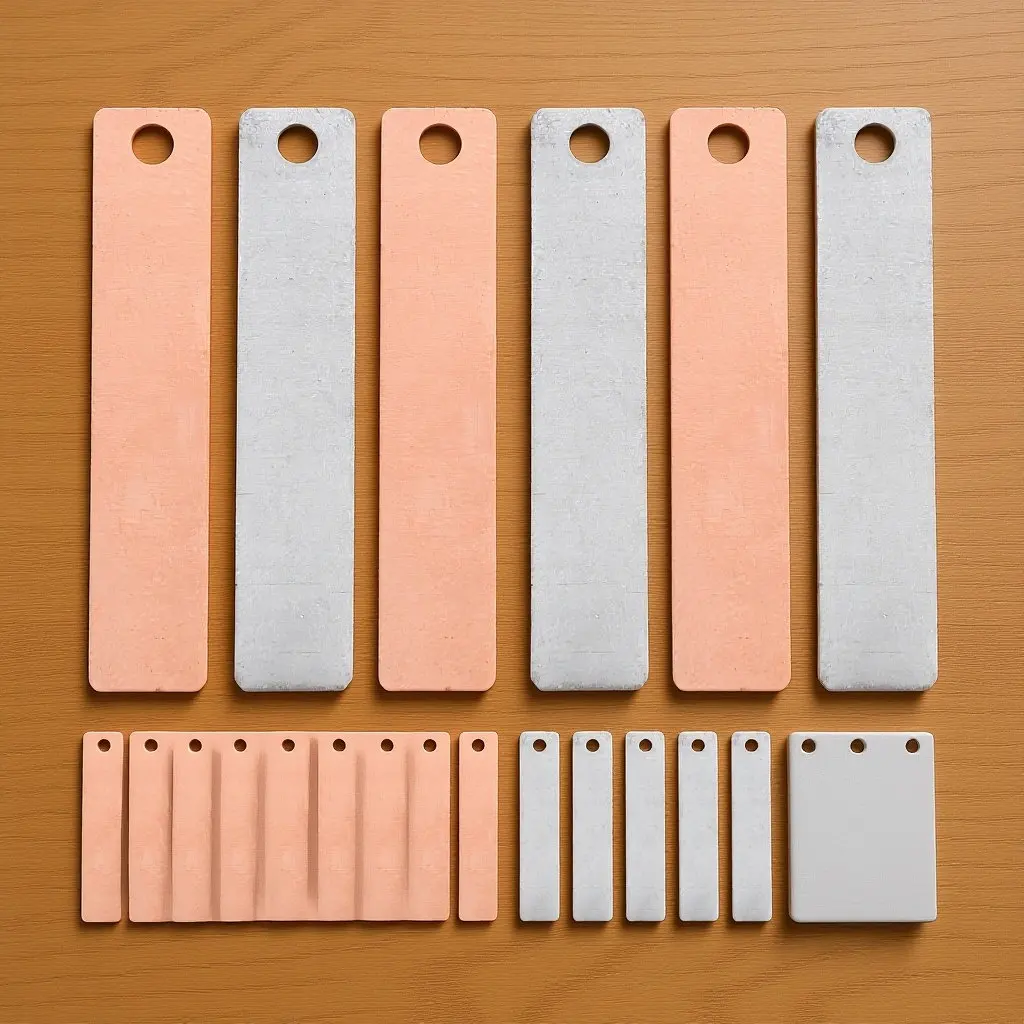 1 ensemble de bandes d'électrodes en zinc-cuivre pour l'expérimentation de batterie de fruits, kit scientifique DIY, matériel éducatif, batterie