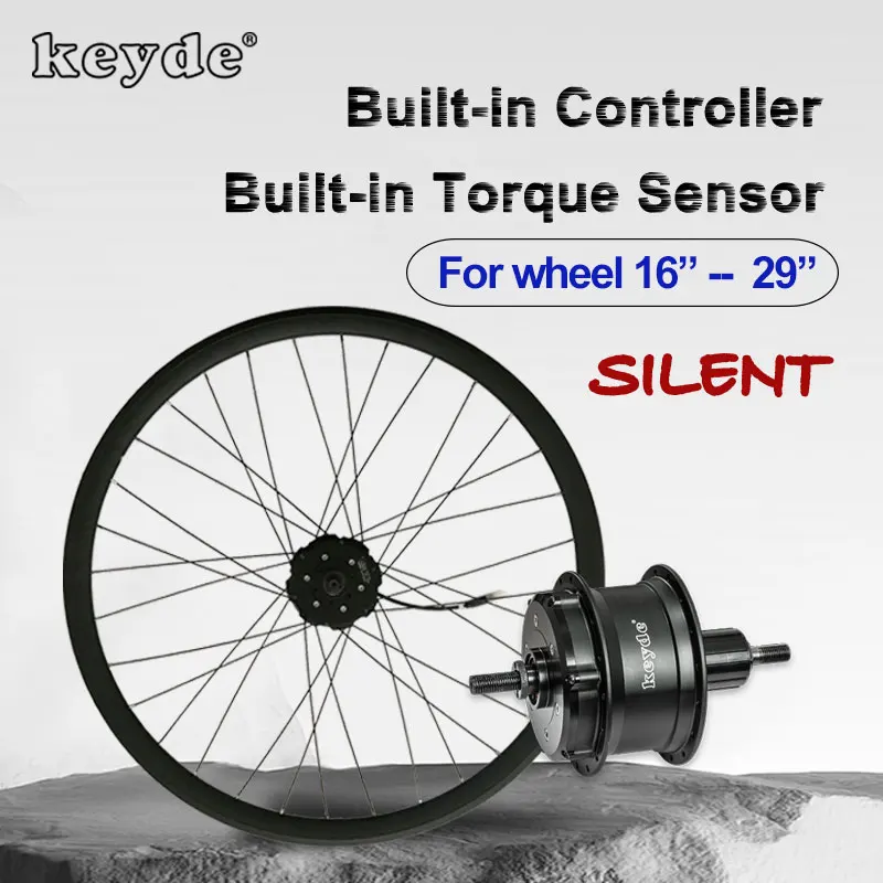 Keyde ebike systems S110 rear hub motor wheel 20inch 26inch 700C electric bicycle conversion kit wireless control rim set