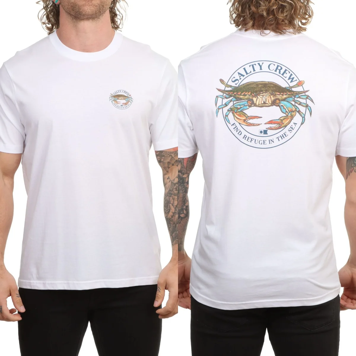 Top Salty Outdoor Crew Graphic Cotton T-shirt Unisex Summer Short Sleeve Fashion Brand Tee Luxury Casual Vintage Tees