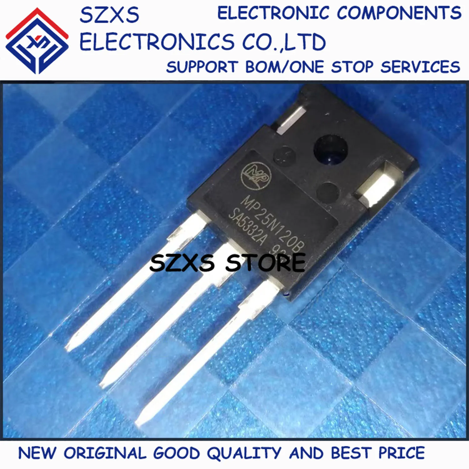 

New Original 10Pcs MP25N120B TO-247 25A 1200V Powerful IGBT Transistor In Stock Electronic Components Good Quality
