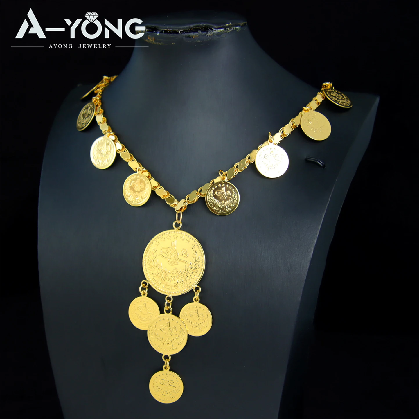ที่ละเอียดอ่อนแอลจีเรียงานแต่ง - Coin Necklace Delicate บทวิจารณ์และราคา