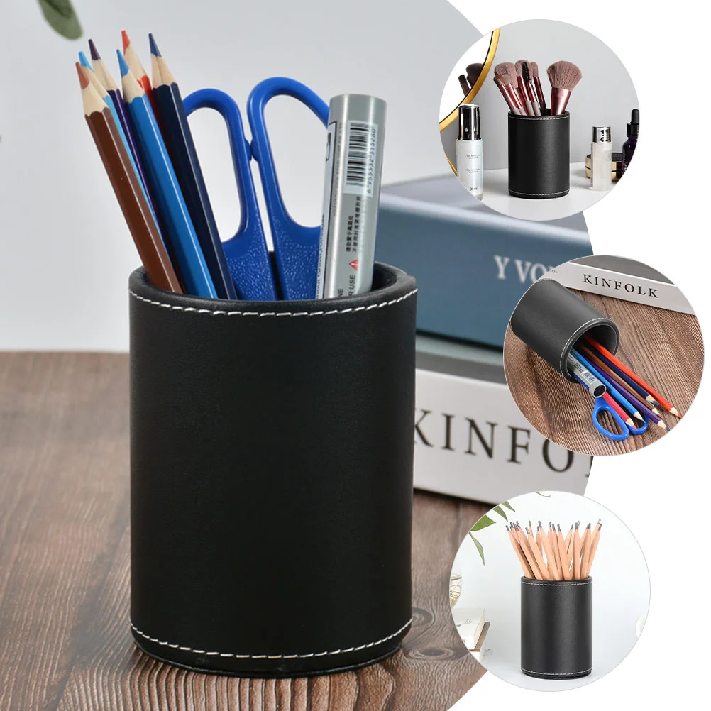 Glasses Case Pen Holder Stationery Organizer for Kids Makeup Brush Desktop Flannel