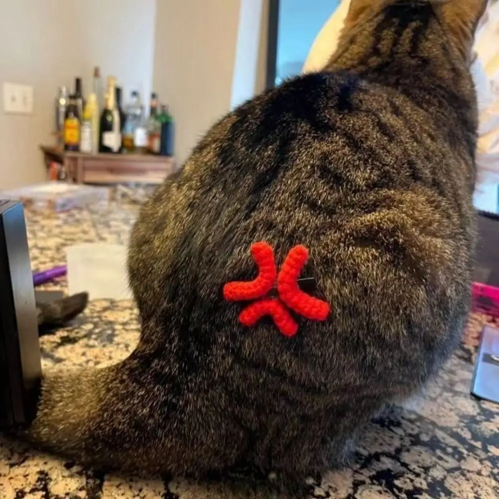 

Duckbill Clip Angry Emotion Hair Clip Korean Style Hair Accessories Funny Crochet Barrettes Back Clip Cartoon Side Clip Wedding