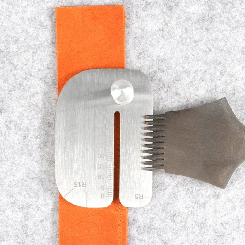 1 Set Leder-Ziehbrett Praktisches Schneidewerkzeug Edelstahl Manuelles Leder-Schneidewerkzeug Hilfzubehör Dropshipping – Detail 13