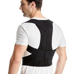 Adjustable Back Shoulder Posture Corrector Belt Clavicle Spine Support Reshape Your Body Home Office Sport Upper Back Neck Brace