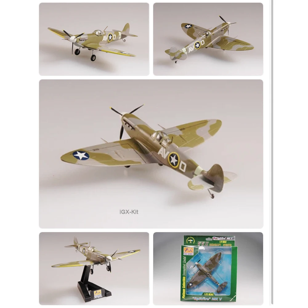 

Easymodel 37215, масштаб 1:72, истребитель Spitfire 355-го эскадрильи ВВС США времен Второй мировой войны, сборная статическая пластиковая модель, коллекционная игрушка, подарок