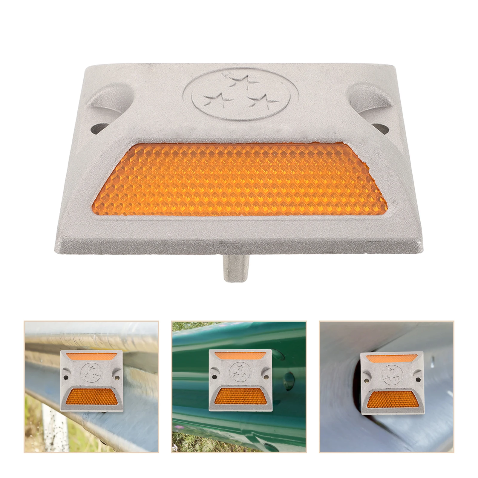 Road Marker Reliable Plastic Reflective Driveway Marker Night Visibility Road Studs Safety Guide Highway Reflectors