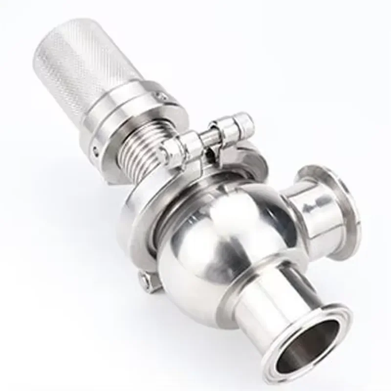 Stainless Steel Sanitary Safety Valve For Industrial Sterile Pipeline