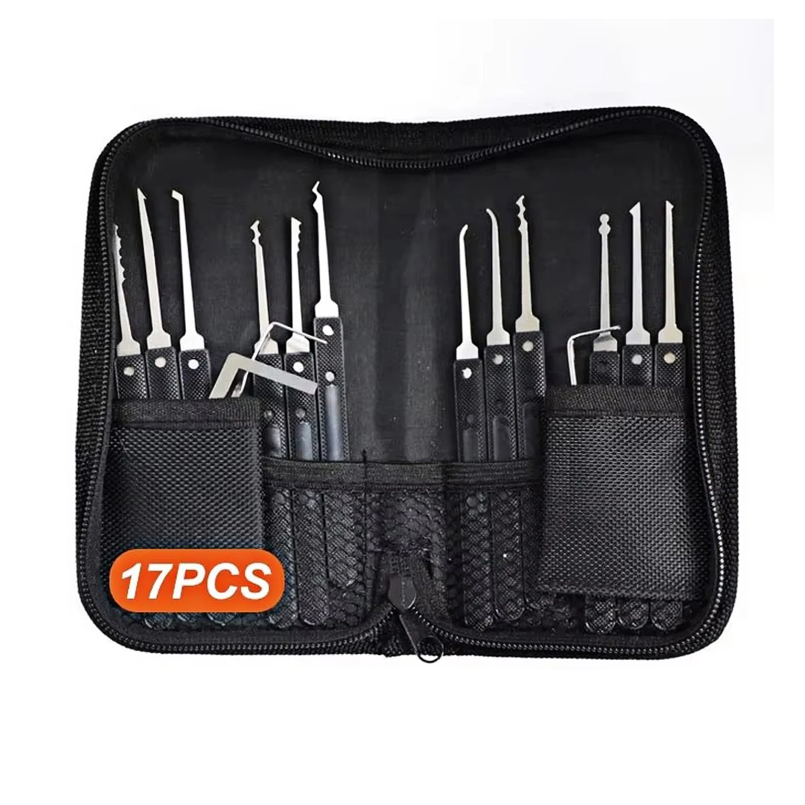 17pcs Blue/Black/Grey/Orange Handle Locksmith Tools Beginner Training Lock Kit Locksmith Lock Picking Professional Multi-Tool