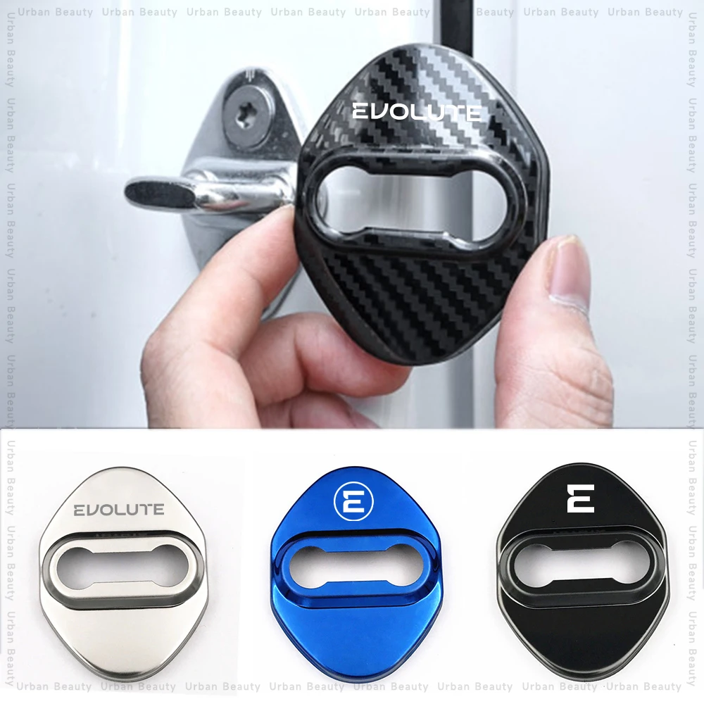 Car Door Lock Cover Auto Emblems Case for Evolute i-Jet i-Joy i-Pro i-Sky i-Space i-Van Car Styling Automotive Accessories