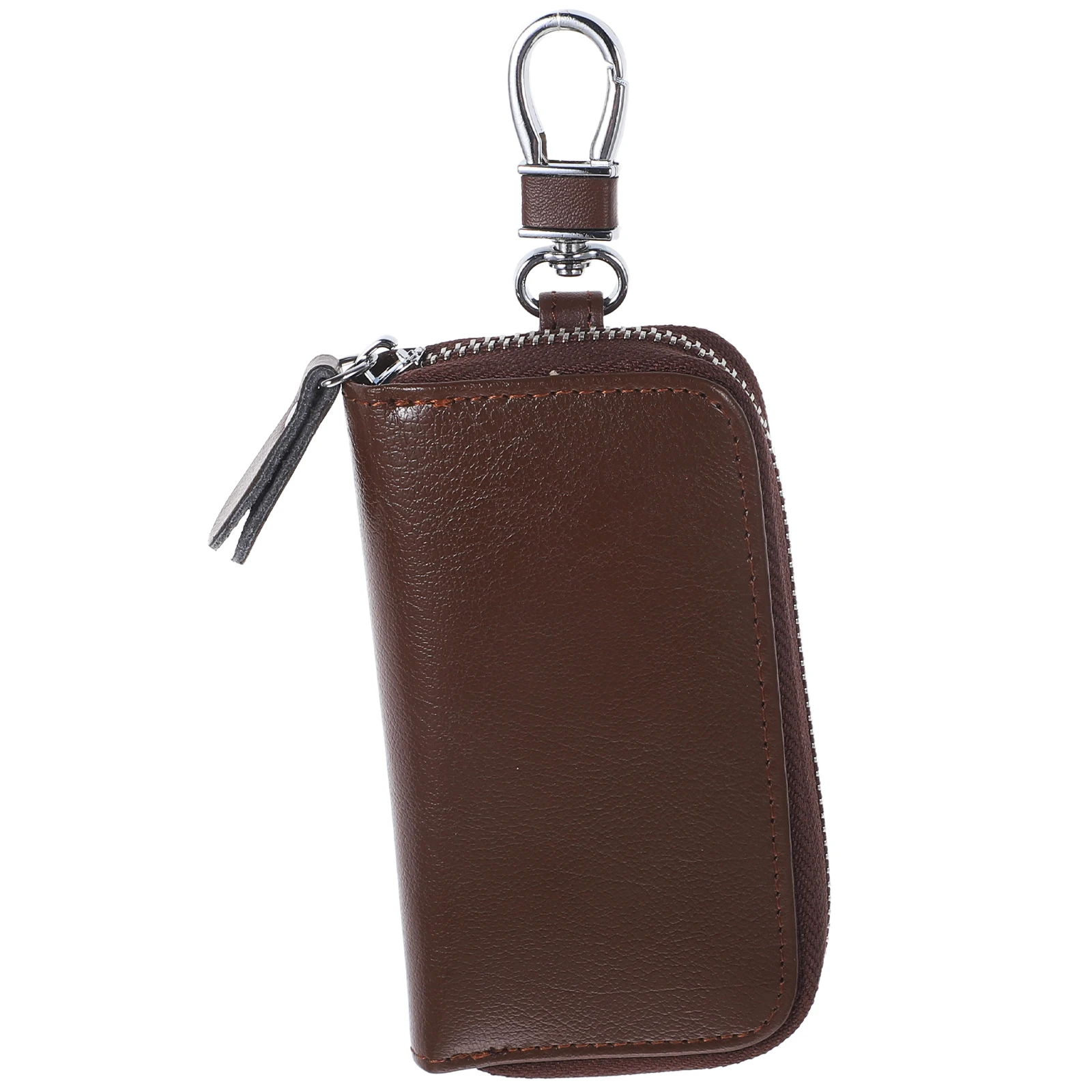 

Car Key Organizer Coffee Durable Stylish Zipper Pouch Hanging Waist Holder Pack Men Car Key Bag